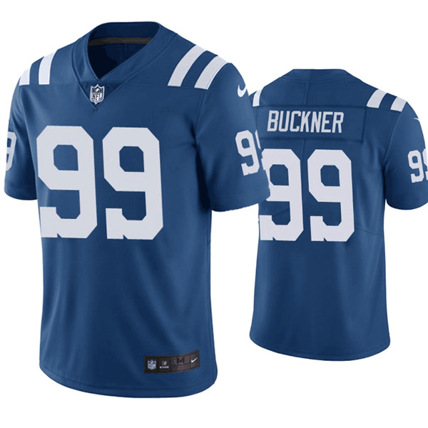 Men's Indianapolis Colts #99 DeForest Buckner Blue Vapor Untouchable Limited Stitched NFL Jersey
